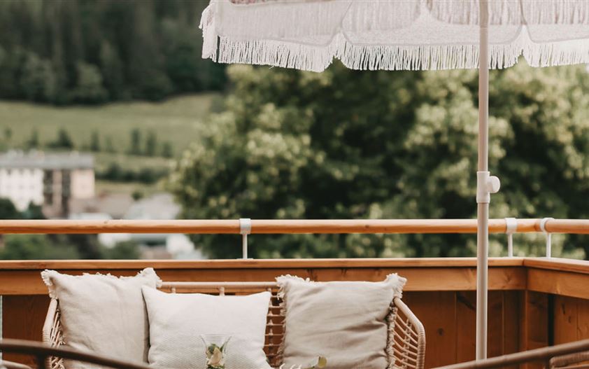 Studio Galerie & Terrasse mit Schlossblick